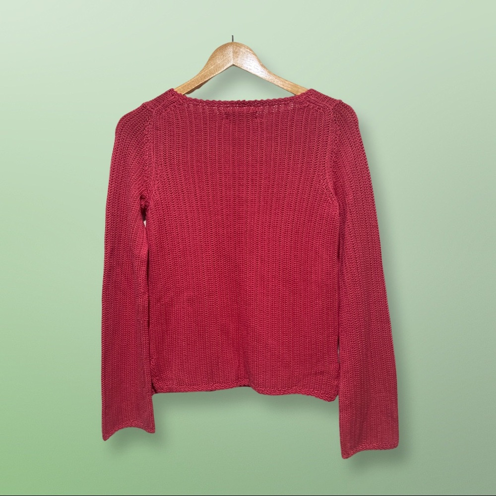 Tommy Bahama Long Sleeve Crochet Top - Picture 3 of 8